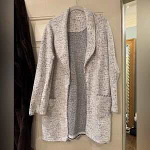 Max Studio Textured Open Front Coat